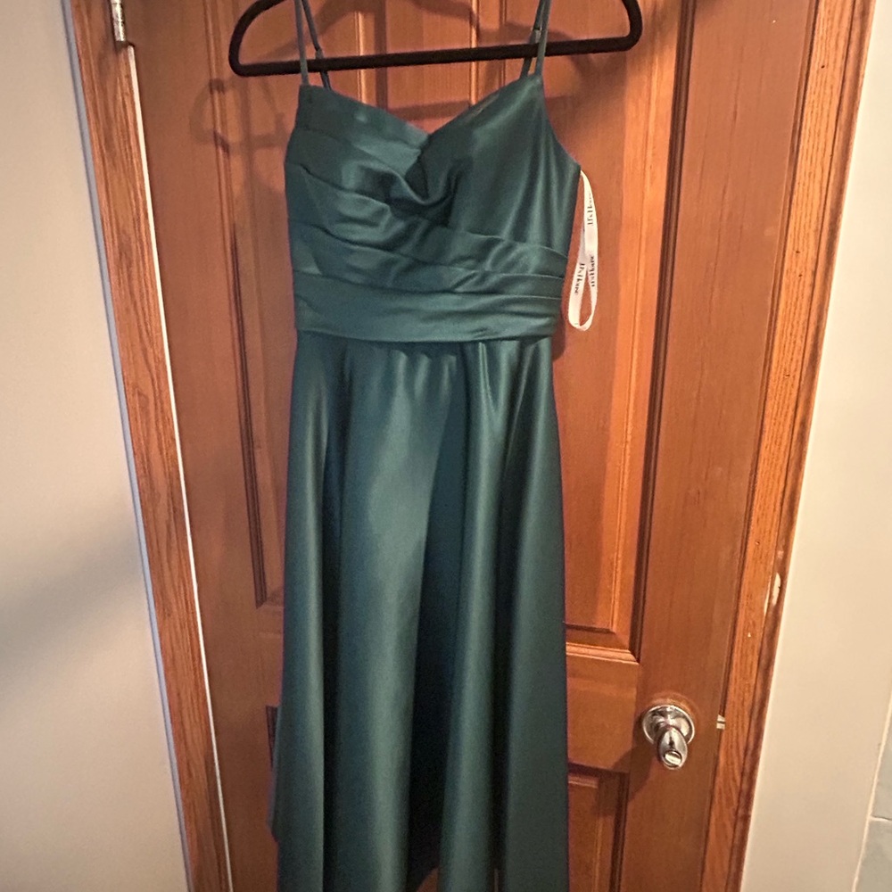 JJs House Teal Dress with Spaghetti Straps